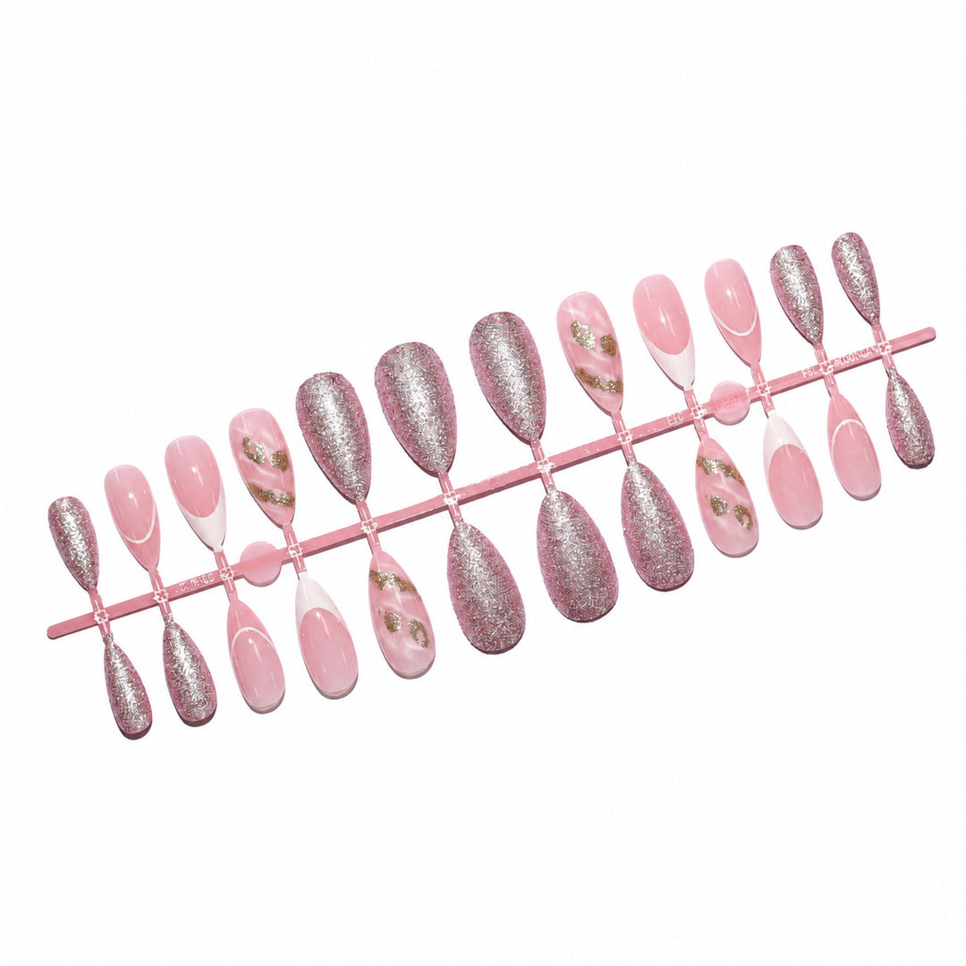 Premium Nail Art Set with Glitter and Flower Pattern Bowlift