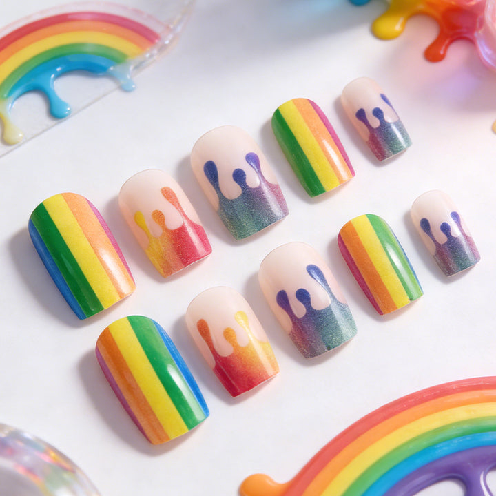 Artistic Ombre Press-On Nail Set Bowlift