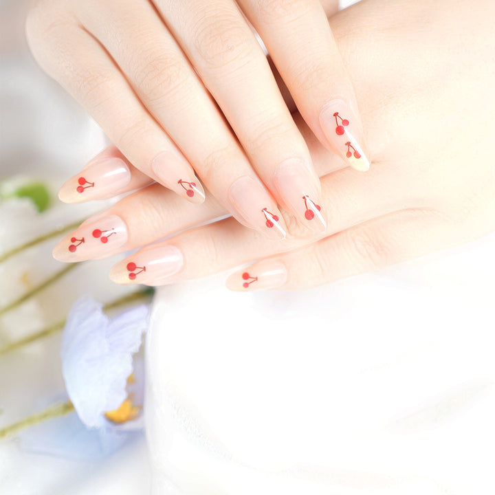 Artistic Cherry Blossom Press-On Nail Set Bowlift