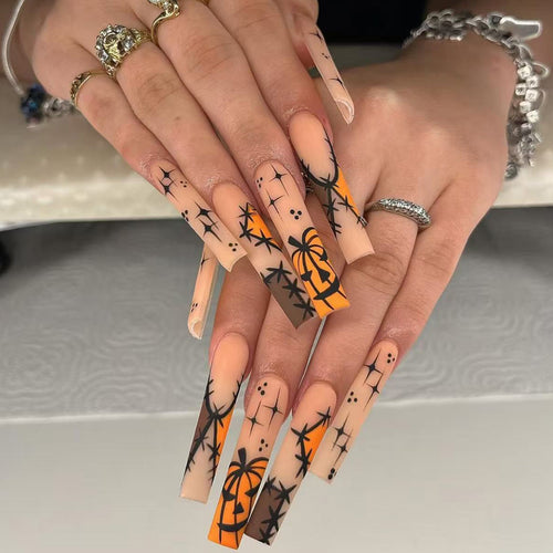 Thematic Long Stiletto Press-On Nails Bowlift