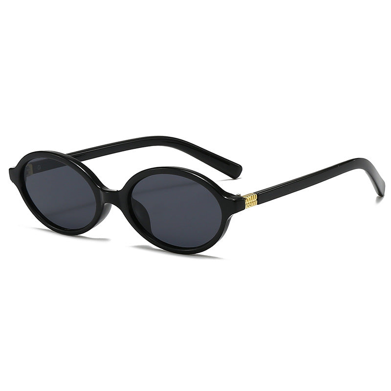 Retro Oval Frame Sunglasses