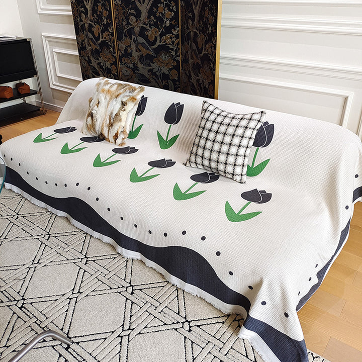 Textured Woven Throw Blanket
