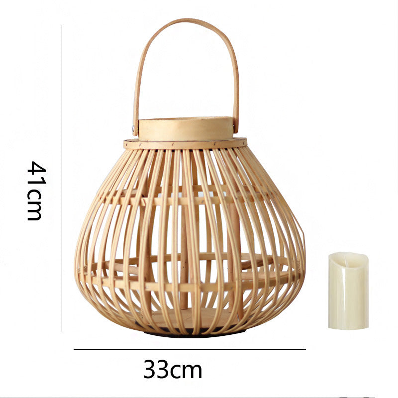 Handmade Rattan Lantern Bowlift
