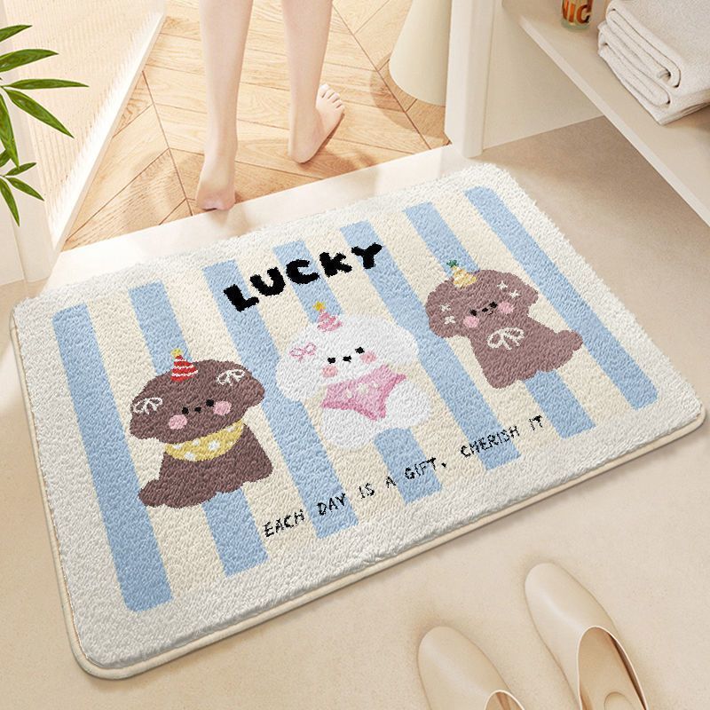 Cartoon Chef Bear Bath Mat