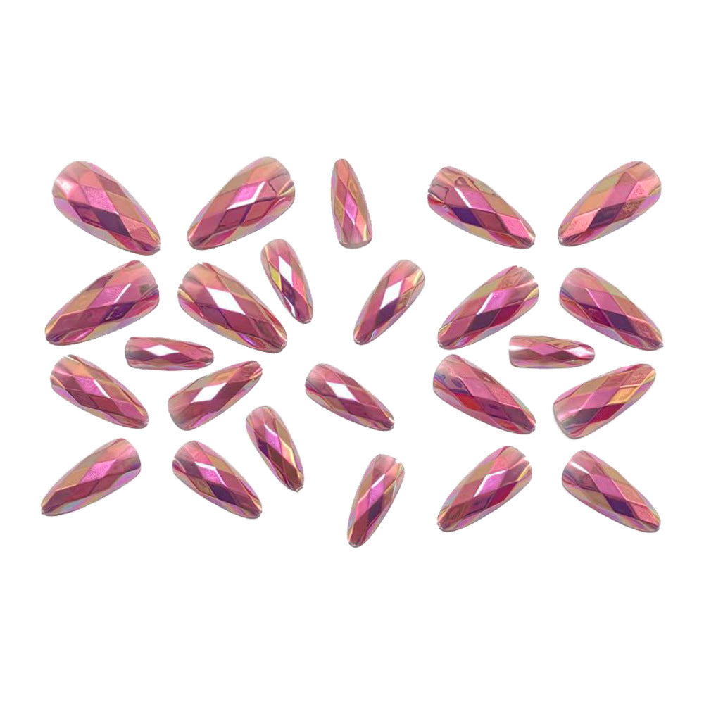 Artificial nails with radiant crystal design Bowlift