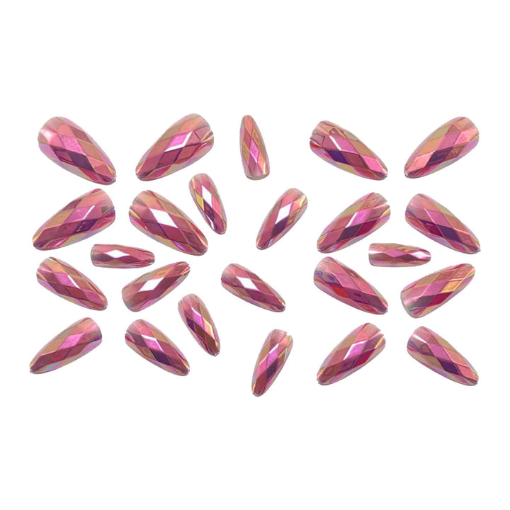 Artificial nails with radiant crystal design Bowlift