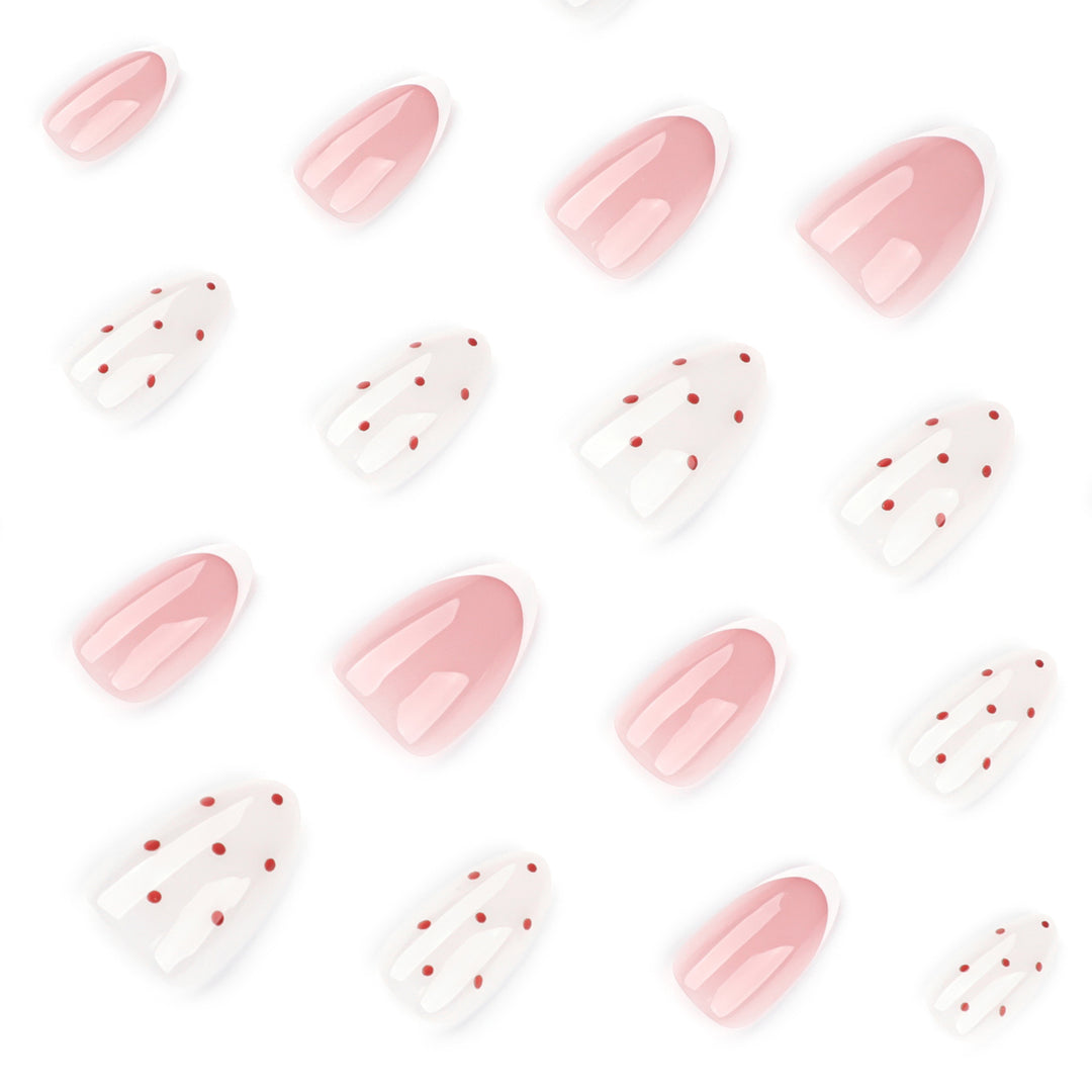 Elegant nail art with modern dots and French tips Bowlift