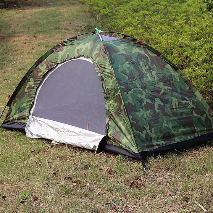 Unisex Portable Camping Tent with Camouflage Pattern Bowlift