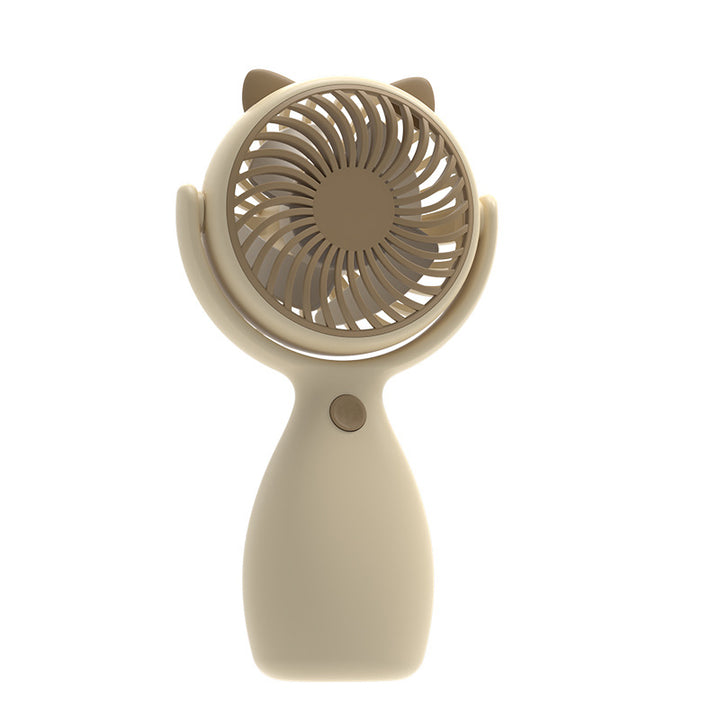 Unisex Portable Mini Hand Fan with Cat Ears and Rechargeable Battery Bowlift