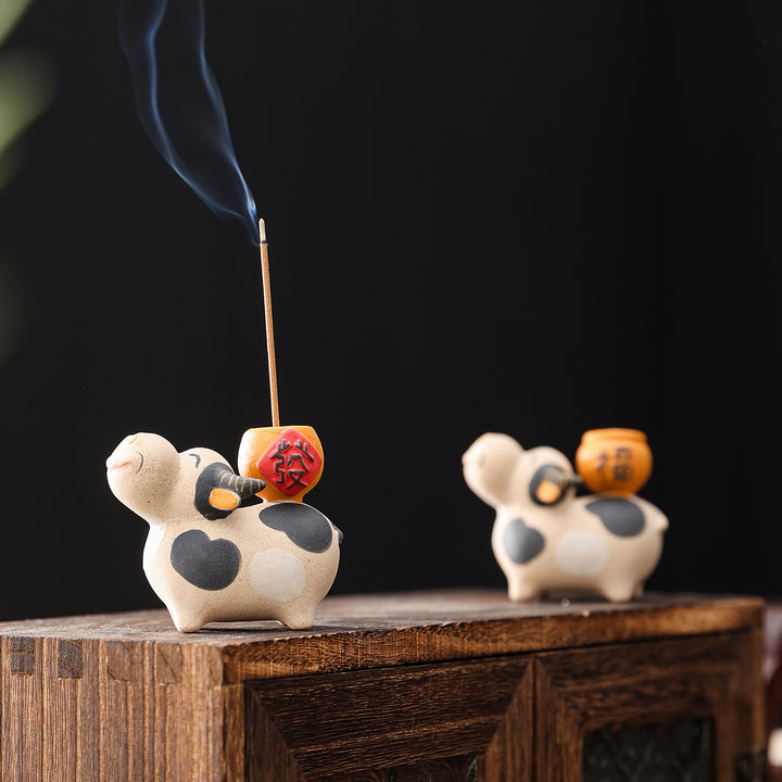 Charming Cow Figurine