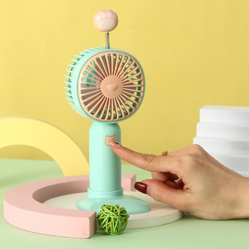 Women's Portable Hand Fan in Playful Snail Design Bowlift