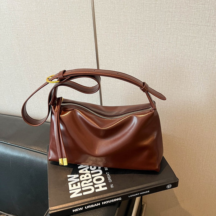 WoModern Minimalist Leather Handbag Bowlift
