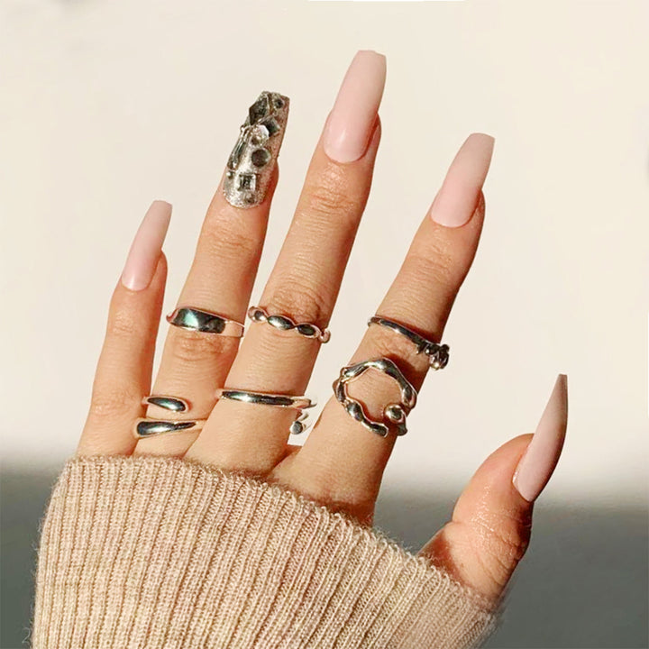 Artful nail art with glitter accents Bowlift