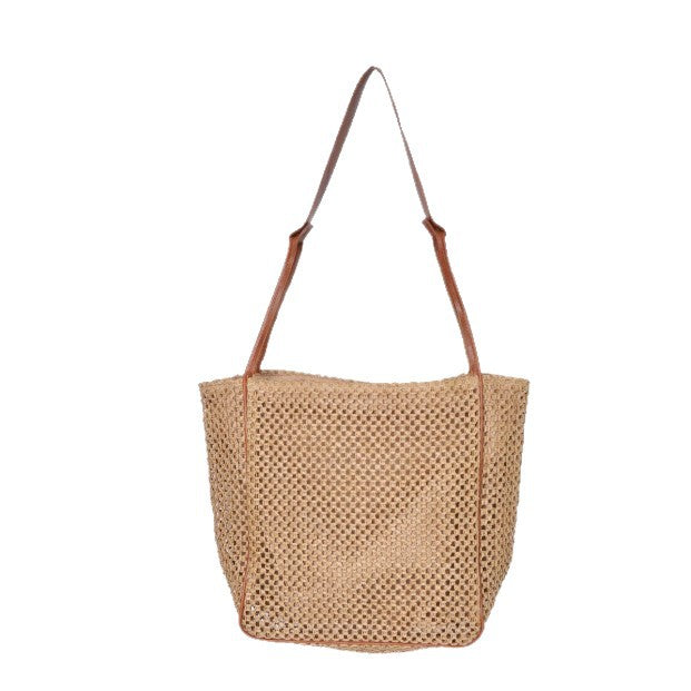 Natural raffia shoulder bag Bowlift