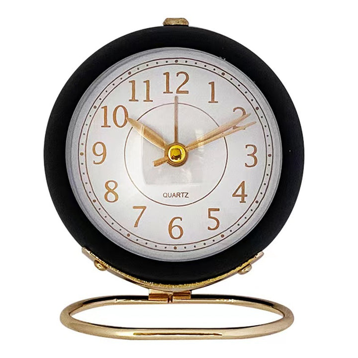 Vintage Desk Clock in Elegant Retro Design Bowlift