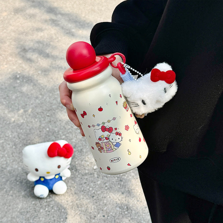 Women Creative Water Bottle with Cute Pendant Bowlift