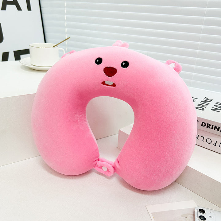 Women's Neck Support Pillow with Playful Design Bowlift