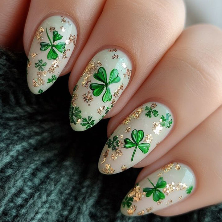 3D Shamrock Clove Nail Art Extensions Bowlift