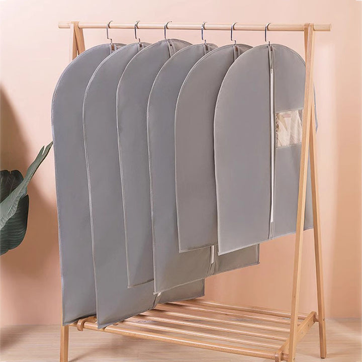 Long Travel Garment Bag for Suits and Coats with Clear Viewing Window and Full-Length Zipper Bowlift