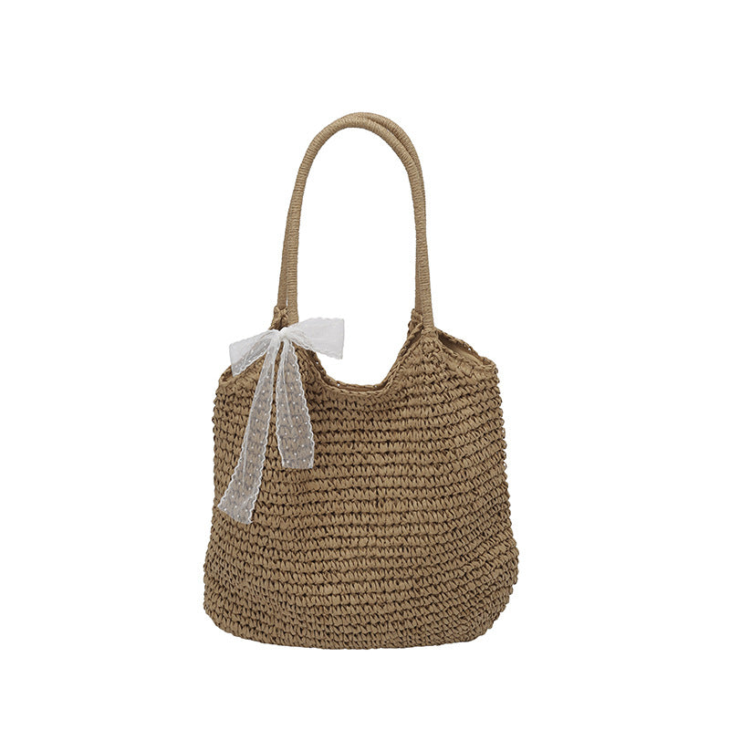 Stylish Handbag Made Of Braided Material Bowlift
