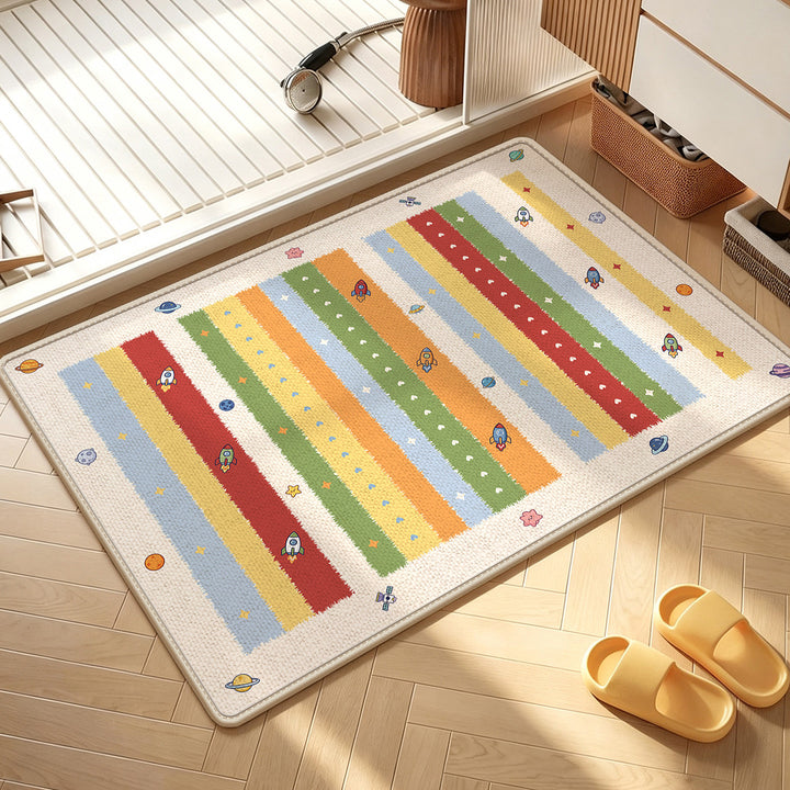 Fun Dot-Patterned Non-Slip Bathroom Mat Bowlift