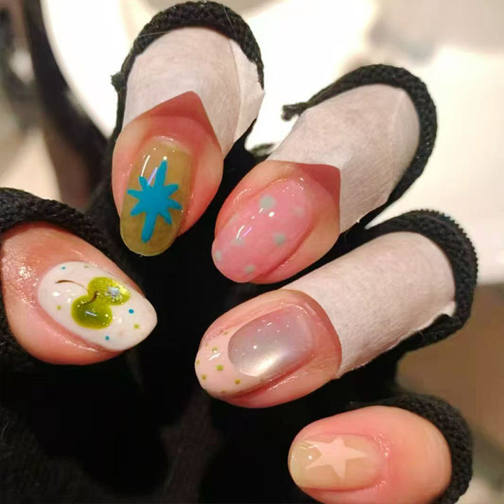 Whimsical Bunny-Themed Press-On Nail Art Set Bowlift