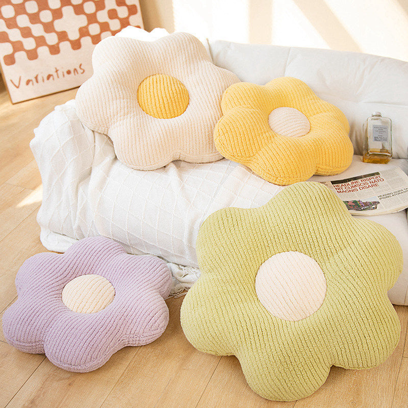 Flower-shaped cuddly pillow Bowlift