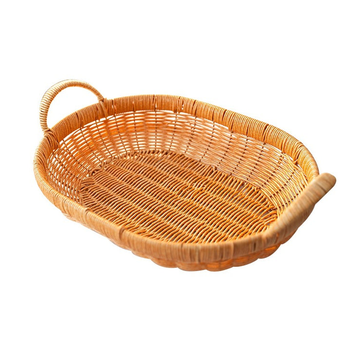 Handcrafted Round Wicker Fruit Bowl Bowlift