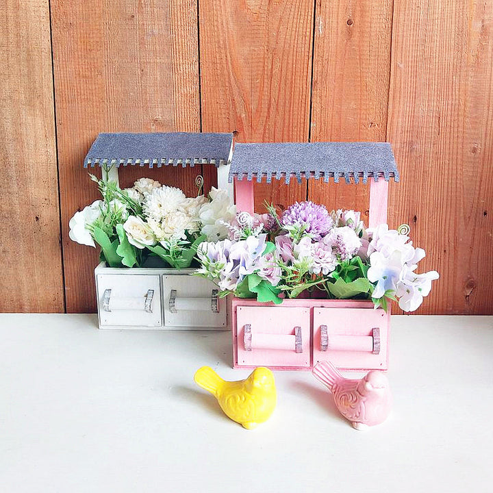 Decorative Flower Pot Box with Roof