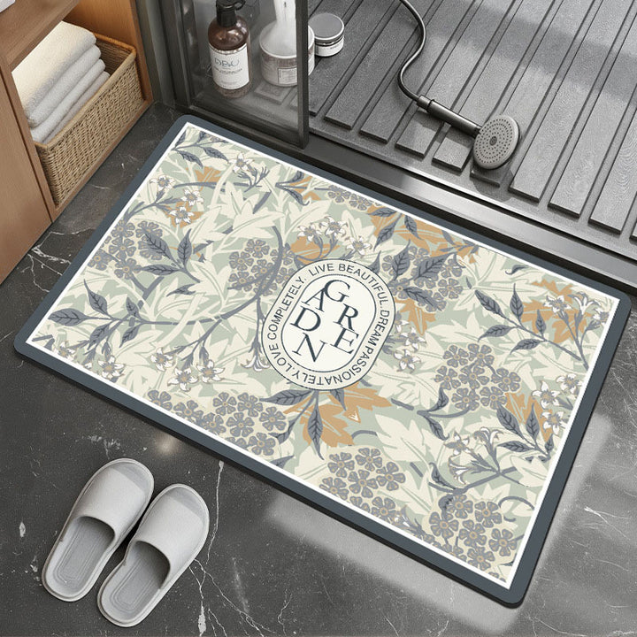 Decorative Motivational Bath Mat Bowlift