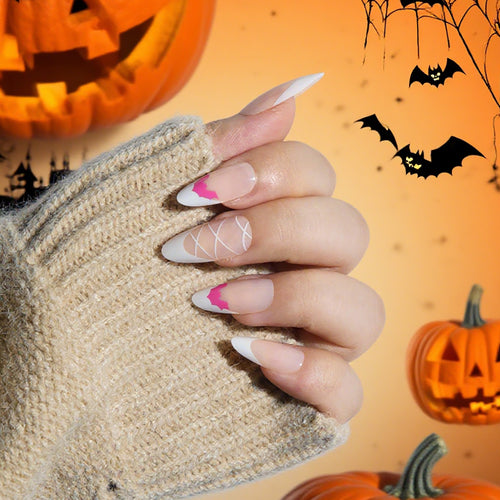Halloween-Inspired Artistic Press-On Nails Bowlift