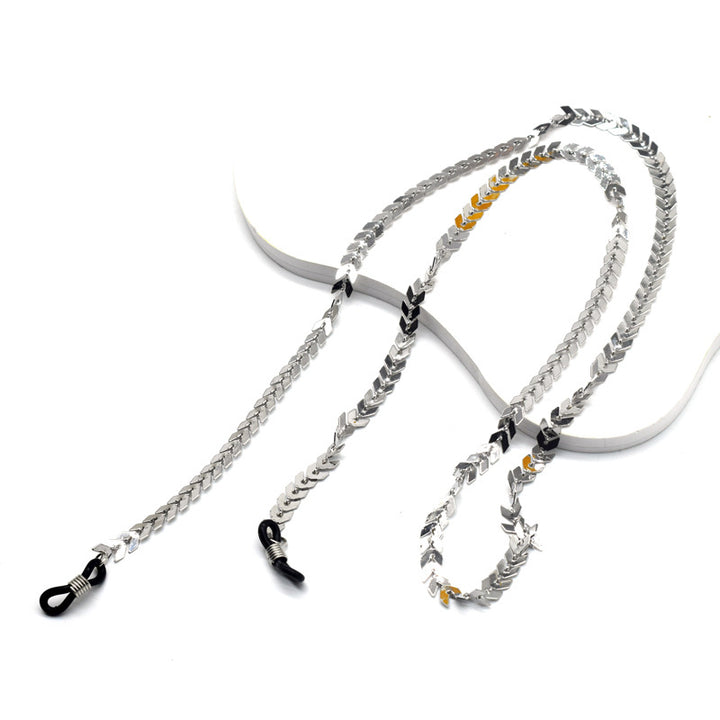 Elegant Gold Plated Eyewear Chain Bowlift