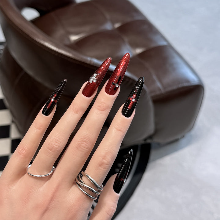Glamorous Stiletto Press-On Nail Set Bowlift