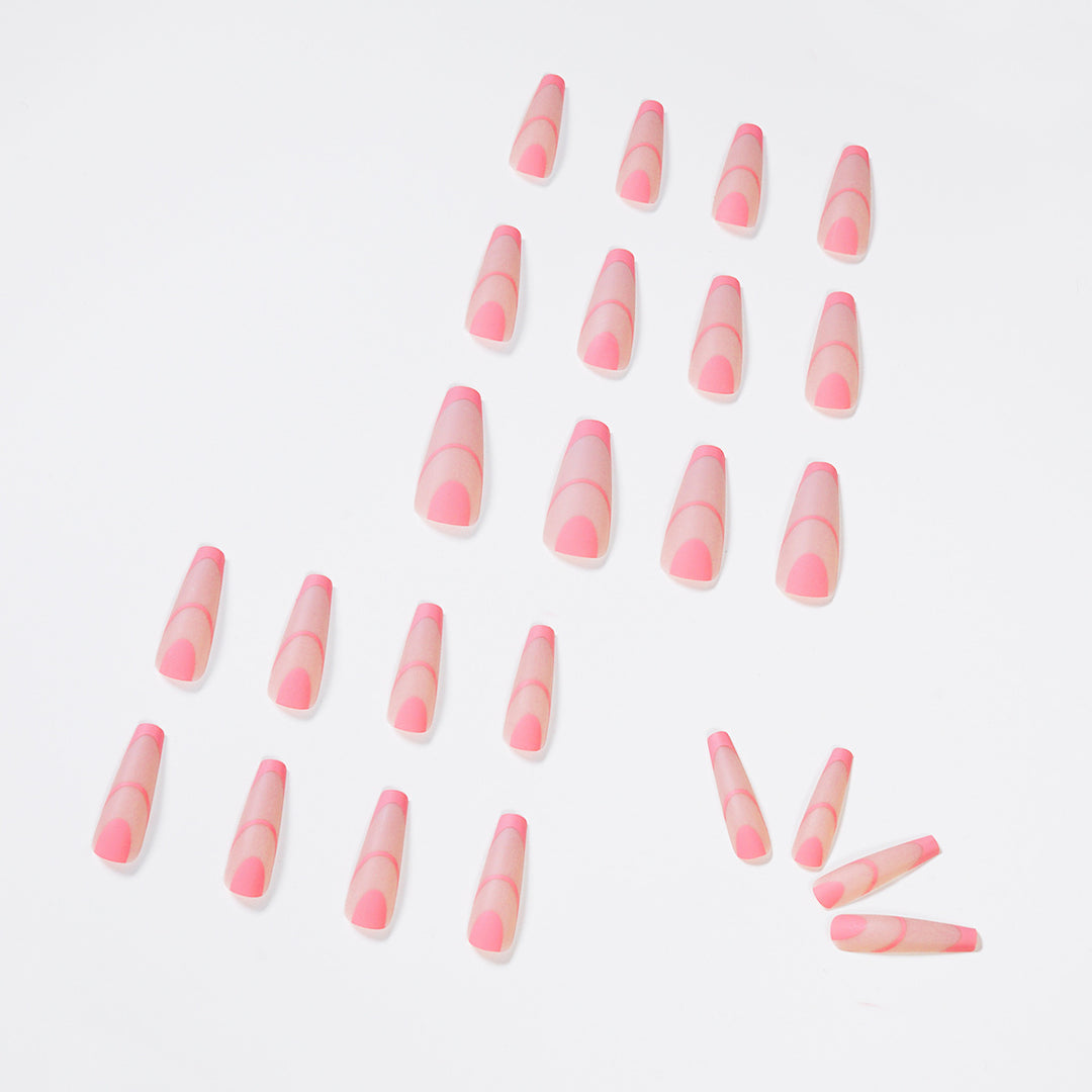 Creative Nail Art with Geometric Design Bowlift