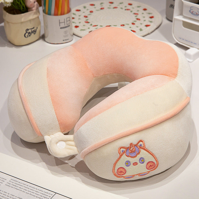 Ergonomic neck pillow with panda motif Bowlift