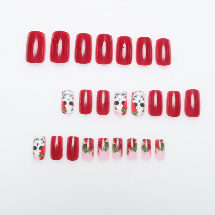 Artistic Skull and Rose Nail Art Bowlift
