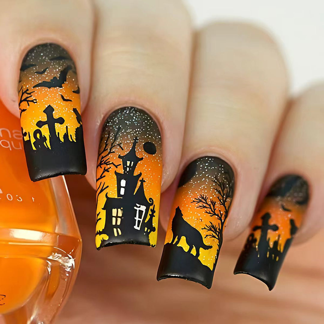 Creative Halloween Nail Design Bowlift