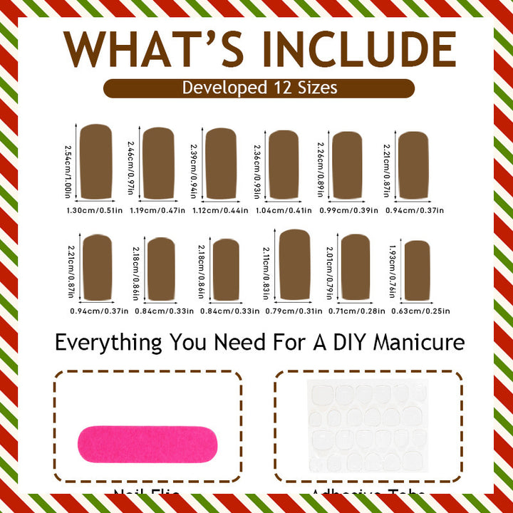 Festive Artificial Nail Set Bowlift