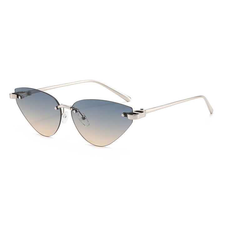 Women elegant Cat-Eye sunglasses with ultra-light metal frame Bowlift