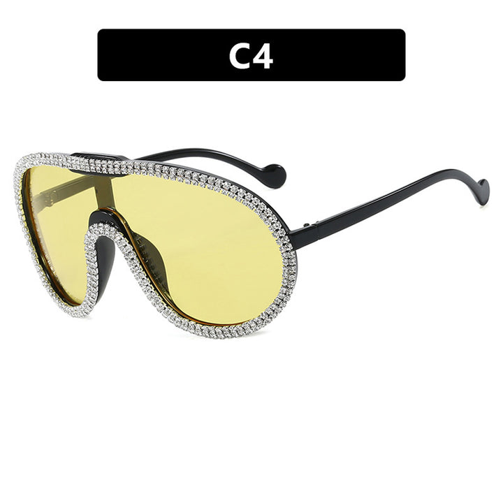Women's extravagant sunglasses with sparkling frame Bowlift