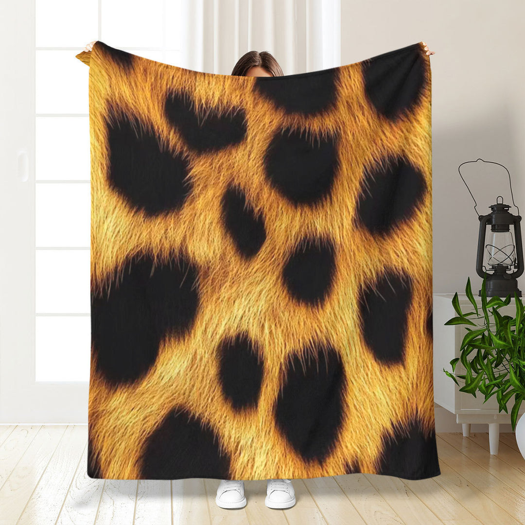 Artistic Leopard Print Throw Blanket