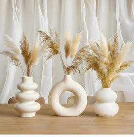 Artistic Abstract Ceramic Vase Set