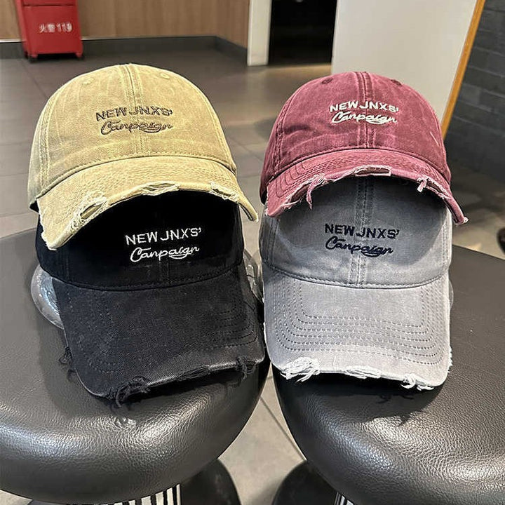 Unisex Distressed Vintage Baseball Cap Bowlift