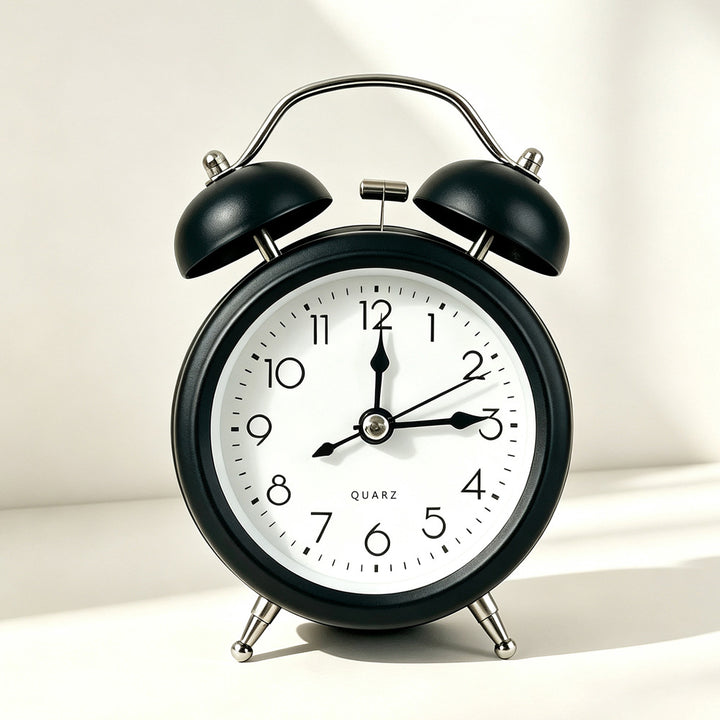 Classic Alarm Clock in Retro Style Bowlift