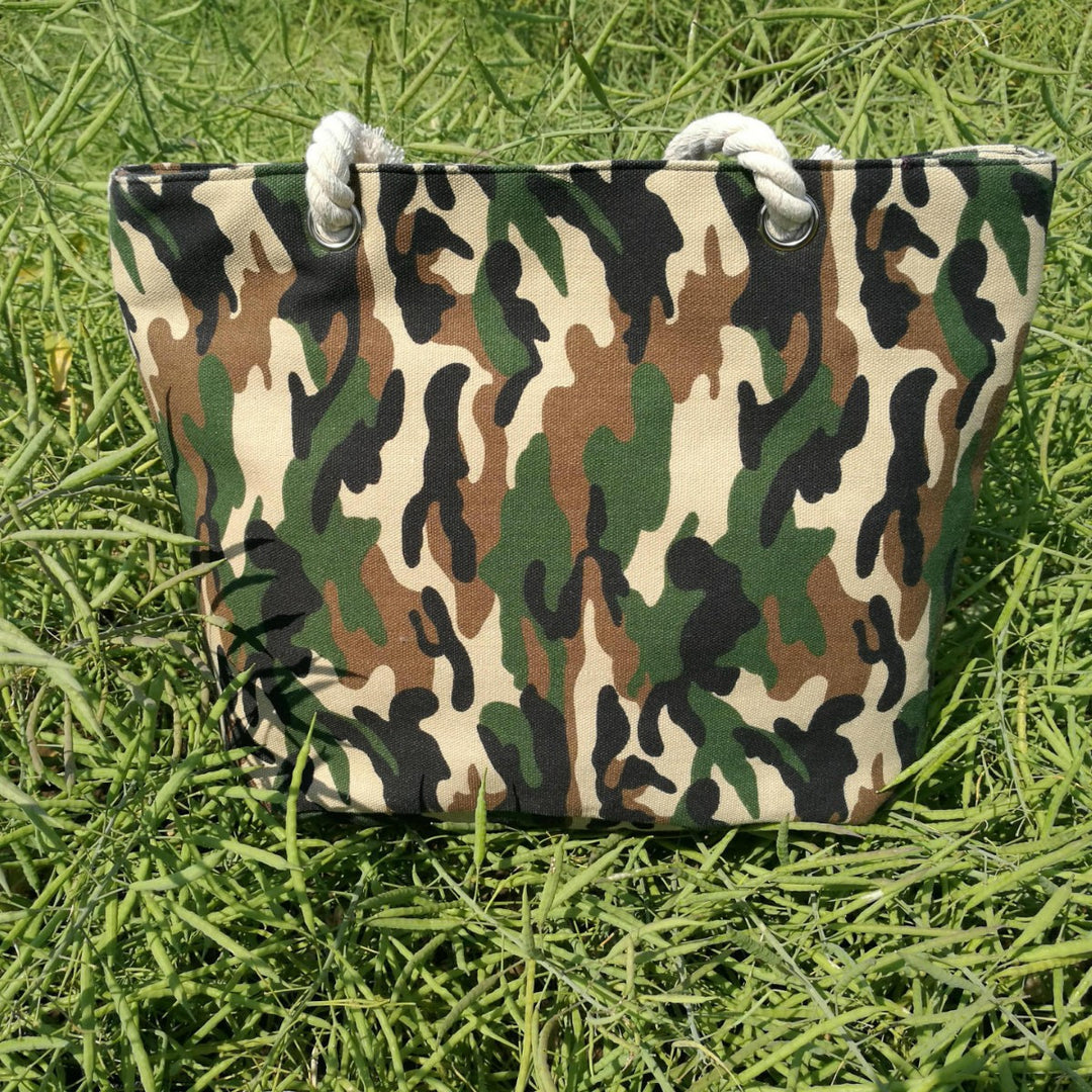 Camouflage Bags Made Of Sturdy Cotton Fabric Bowlift