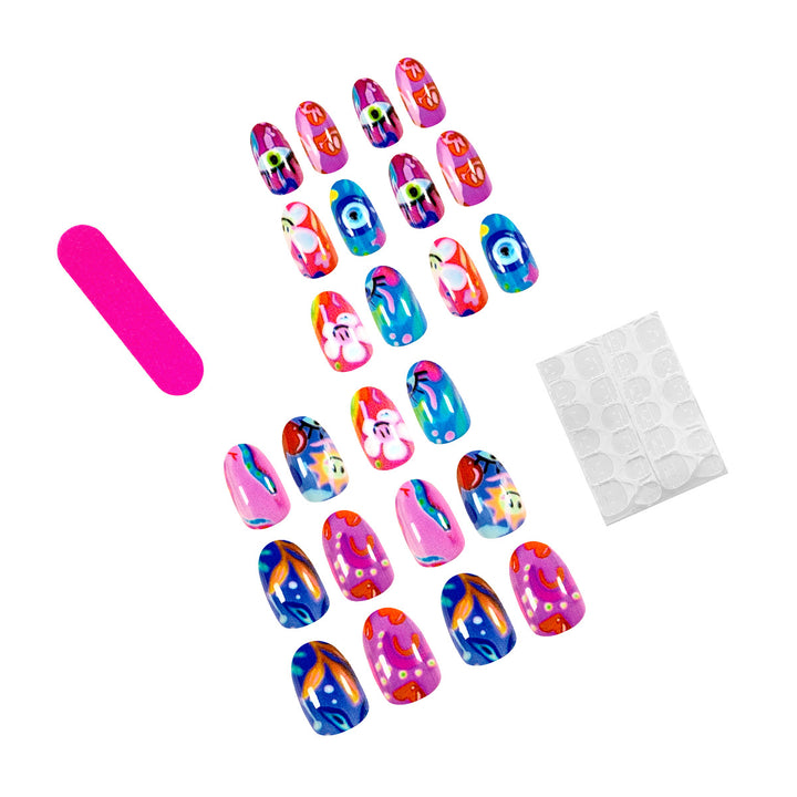 Creative and colorful nail art Bowlift