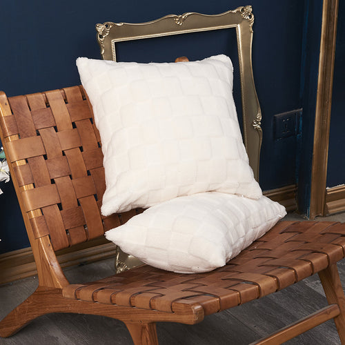 Cozy Plush Textured Throw Pillow