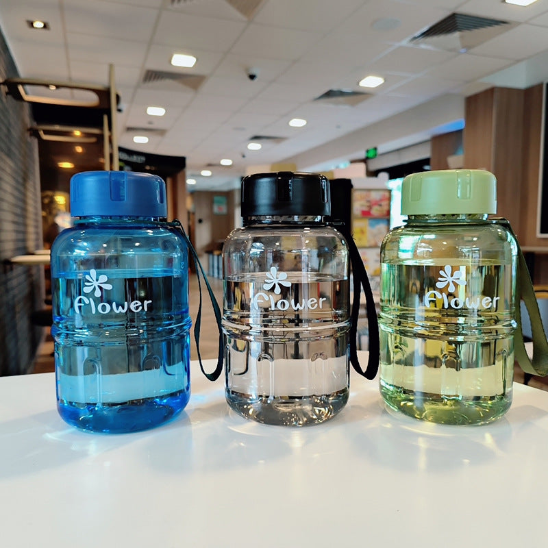 Ladies Practical Water Bottle with Detachable Carrying Strap Bowlift
