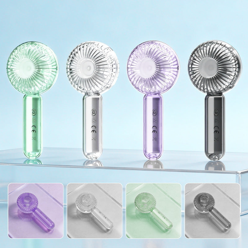 Women's portable hand fan with USB charging function Bowlift