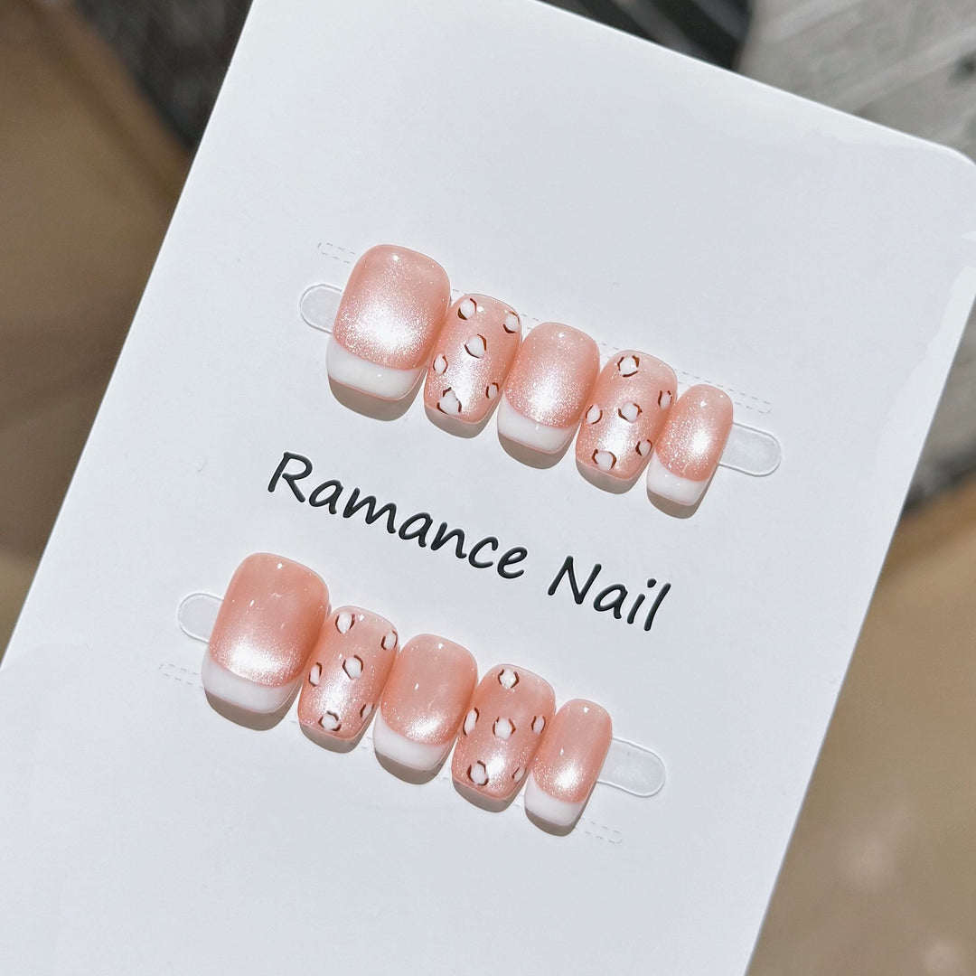 Elegant Press-On Nail Art Set Bowlift